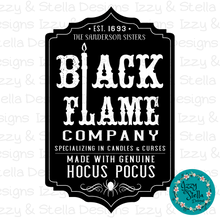 Load image into Gallery viewer, Hocus Pocus/ Black Flame Collection - 6 Designs, Decals
