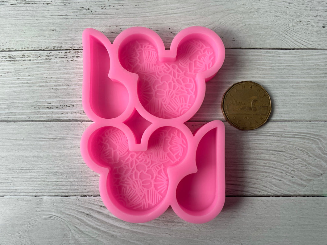Floral Head, Straw Topper, Silicone Molds