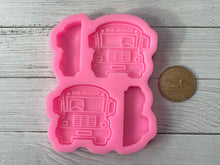 Load image into Gallery viewer, School Bus, Straw Topper, Silicone Molds
