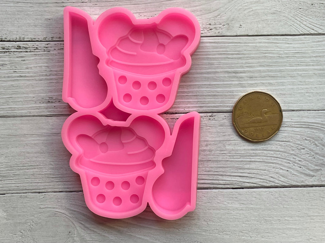 Cupcake Head, Straw Topper, Silicone Molds